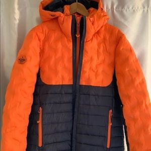 SuperDry men’s thick puffer coat (synthetic down)
